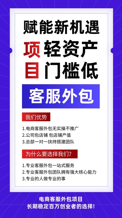電商客服外包項目加盟 低門檻創業，掘金長久收益的新藍海
